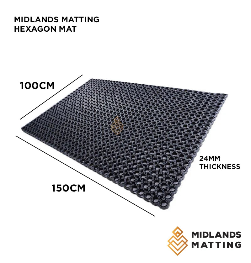 Hexagon Mat 100cm x 150cm x 24mm