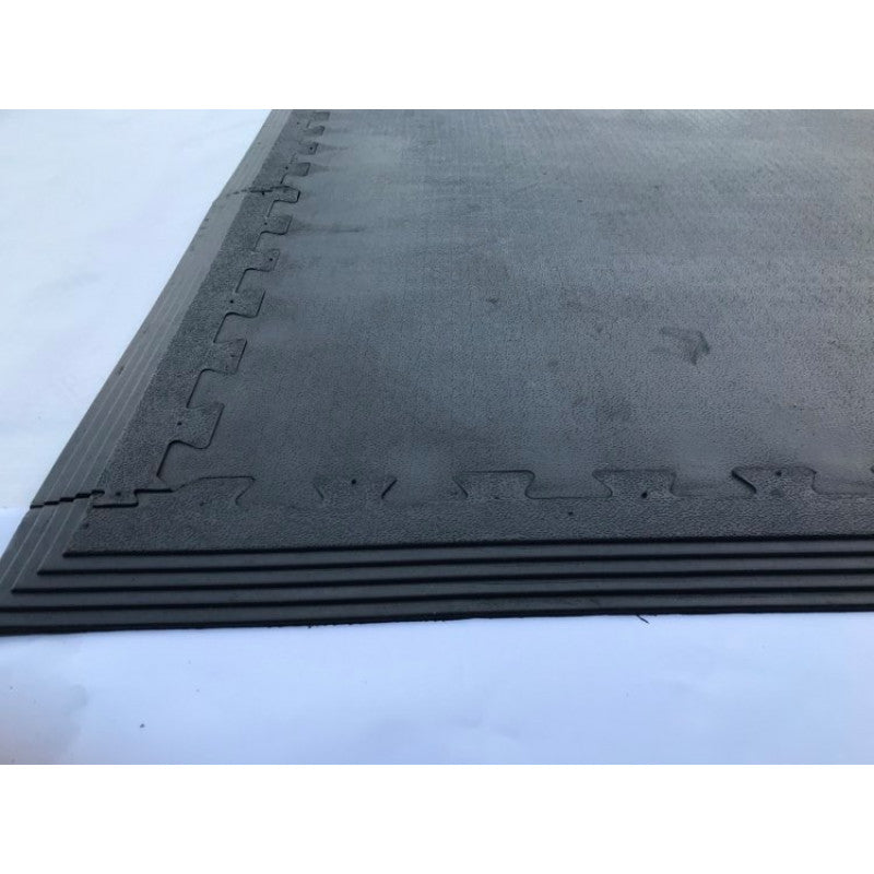 1mx 1m x17mm gym mat 10cm x 50cm edge joining piece