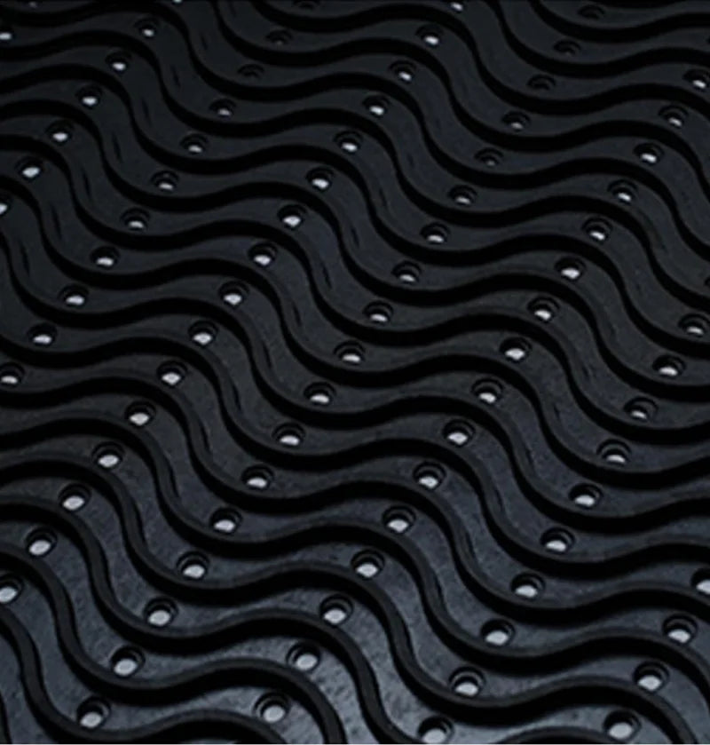 Anti- fatigue Heavy Duty Rubber Wave nonslip workplace mat 90cm x 150cm x 12.5mm