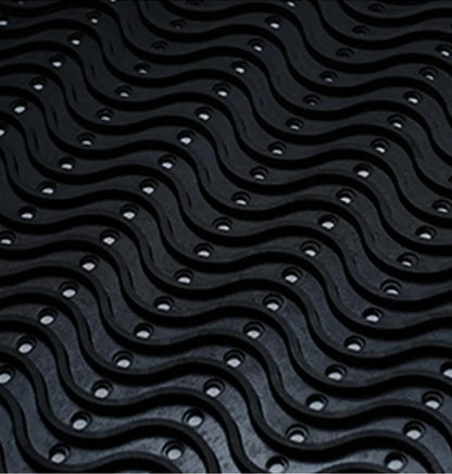 Anti- fatigue Heavy Duty Rubber Wave nonslip workplace mat 90cm x 150cm x 12.5mm