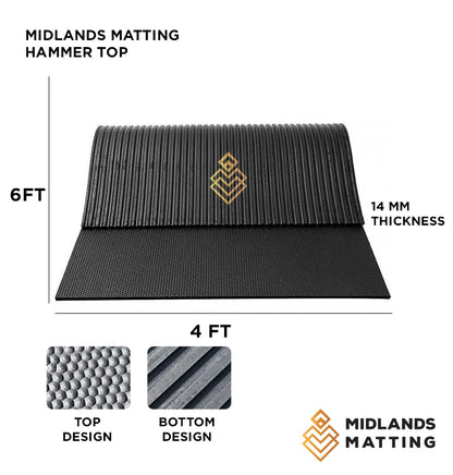 Hammer Top Stable Mat Heavy Duty Rubber Horse Stable Mat