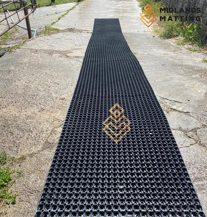 Hollow Grass Mat Roll Heavy Duty Rubber Grass Protection Roll