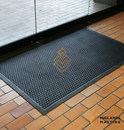 Lifestyle Mat / Anti- fatigue 90 cm x 150 cm Rubber-Cal Dura-Scraper Linear Commercial Rubbe
