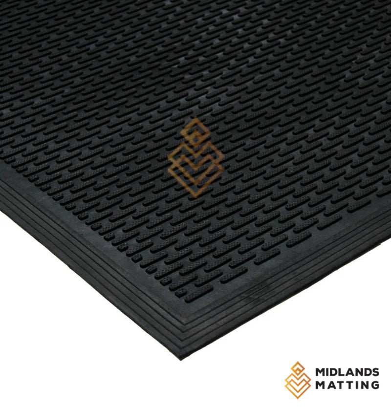 Lifestyle Mat / Anti- fatigue 90 cm x 150 cm Rubber-Cal Dura-Scraper Linear Commercial Rubbe