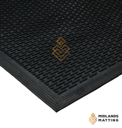 Lifestyle Mat / Anti- fatigue 90 cm x 150 cm Rubber-Cal Dura-Scraper Linear Commercial Rubbe