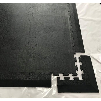 1mx 1m x17mm gym mat 10cm x 50cm edge joining piece
