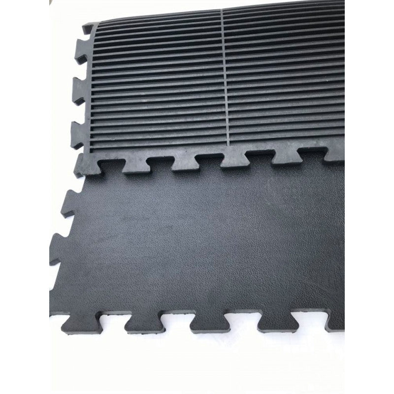 1mx 1m x17mm gym mat 10cm x 50cm edge joining piece
