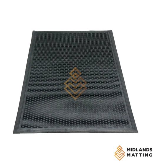 Lifestyle Mat / Anti- fatigue 90 cm x 150 cm Rubber-Cal Dura-Scraper Linear Commercial Rubbe