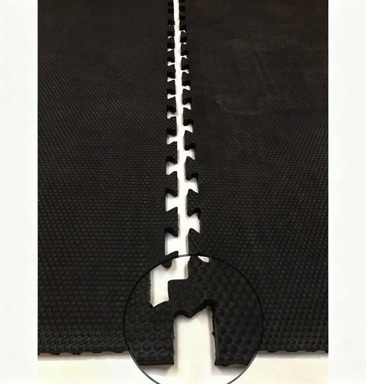 Hammer Top 2 Side Interlock Stable Mat 6ft x 4ft x 16mm | Heavy Duty Rubber Horse Stable Mat
