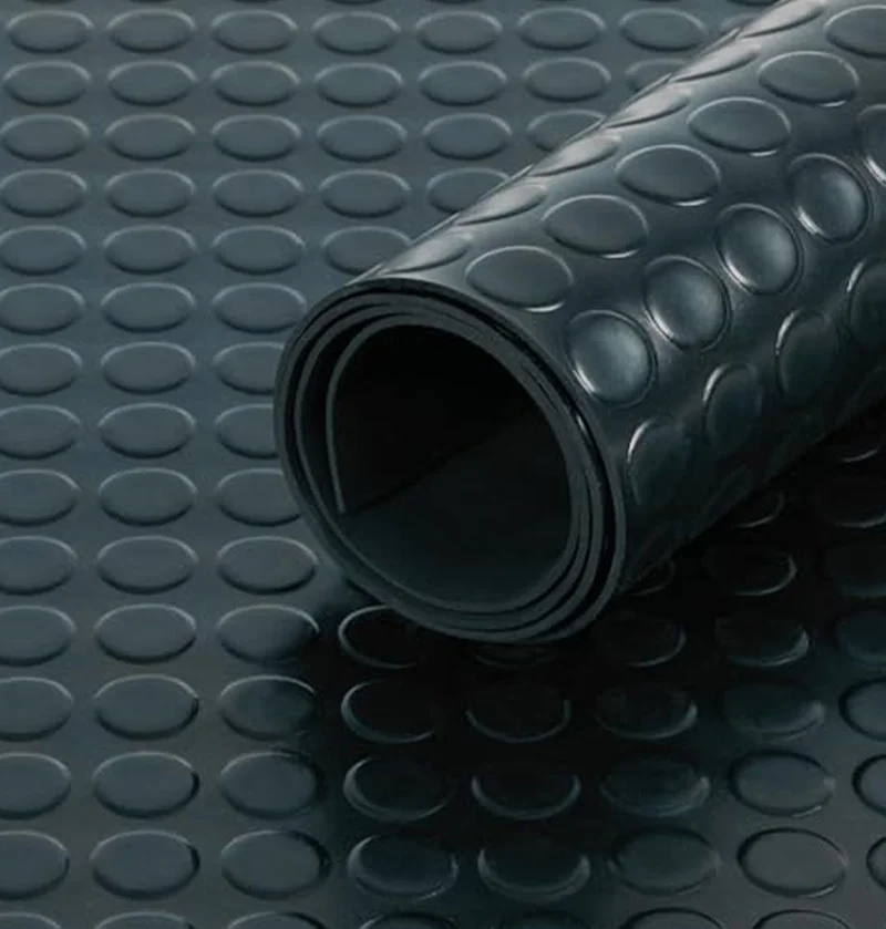 Coin Top Rubber sheets 1m x 10m x 3mm